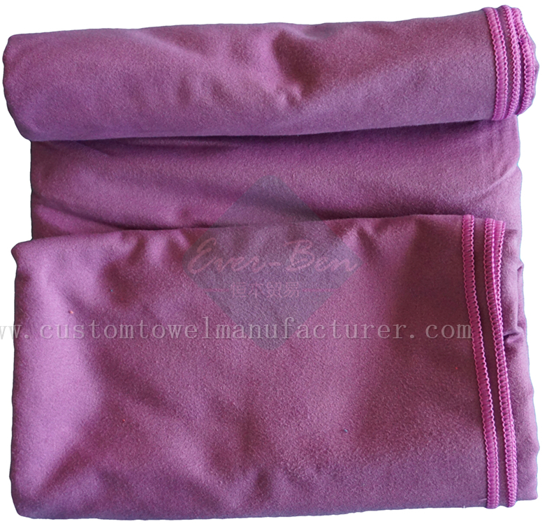 China bulk microfiber travel sports towel factory Customized Label Microfiber Non Slip Ant Texture Yoga Mat Supplier